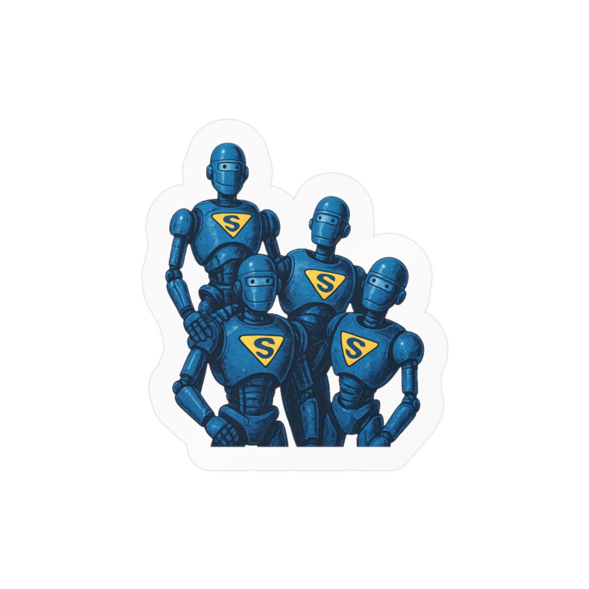 McFarlane Superman 2025 Robot Stickers | Bold Vinyl Decals