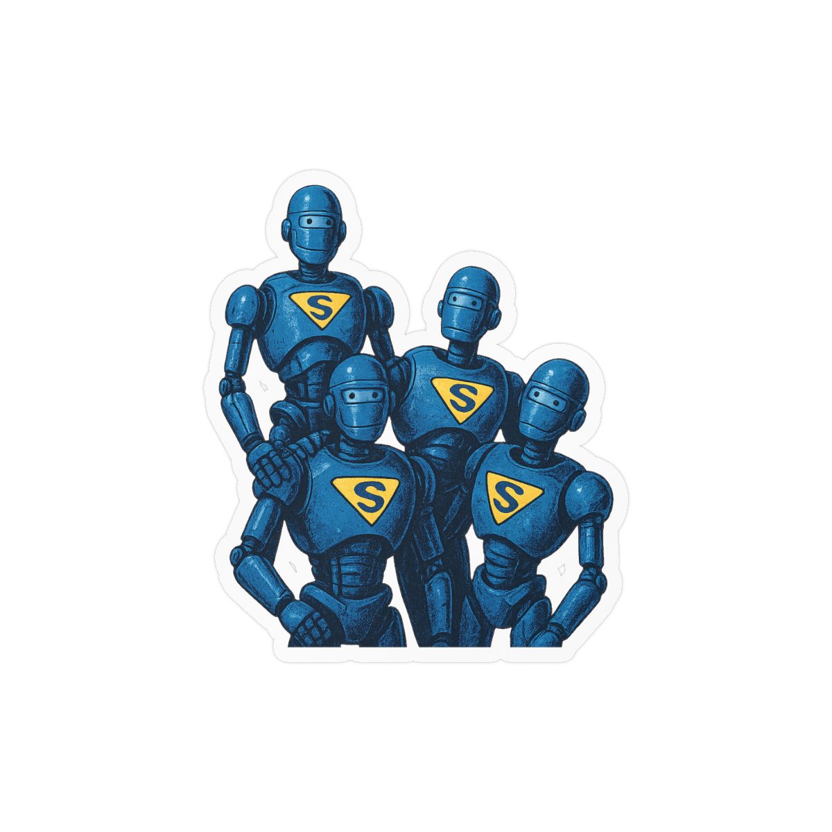 McFarlane Superman 2025 Robot Stickers | Bold Vinyl Decals