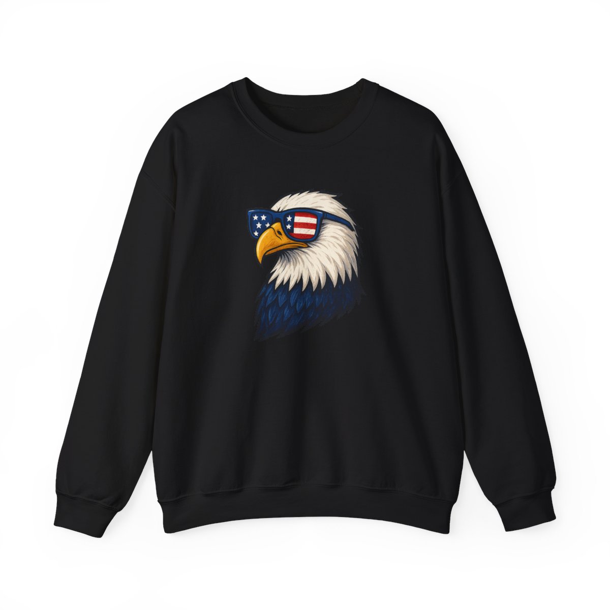 Patriotic Bald Eagle USA Sunglasses Sweatshirt