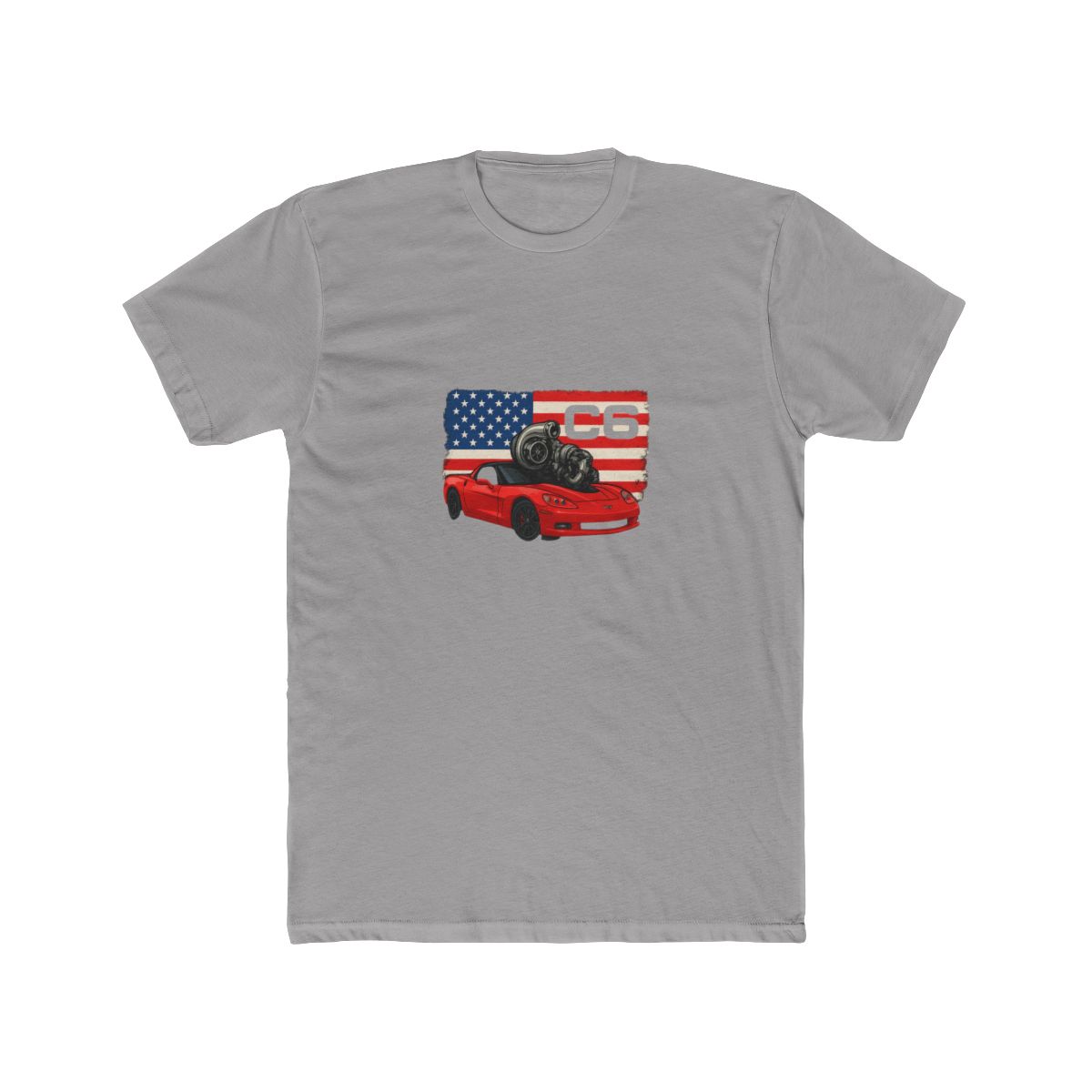 Cleetus McFarland C6 Ruby Turbo Red Vette Freedom T-Shirt