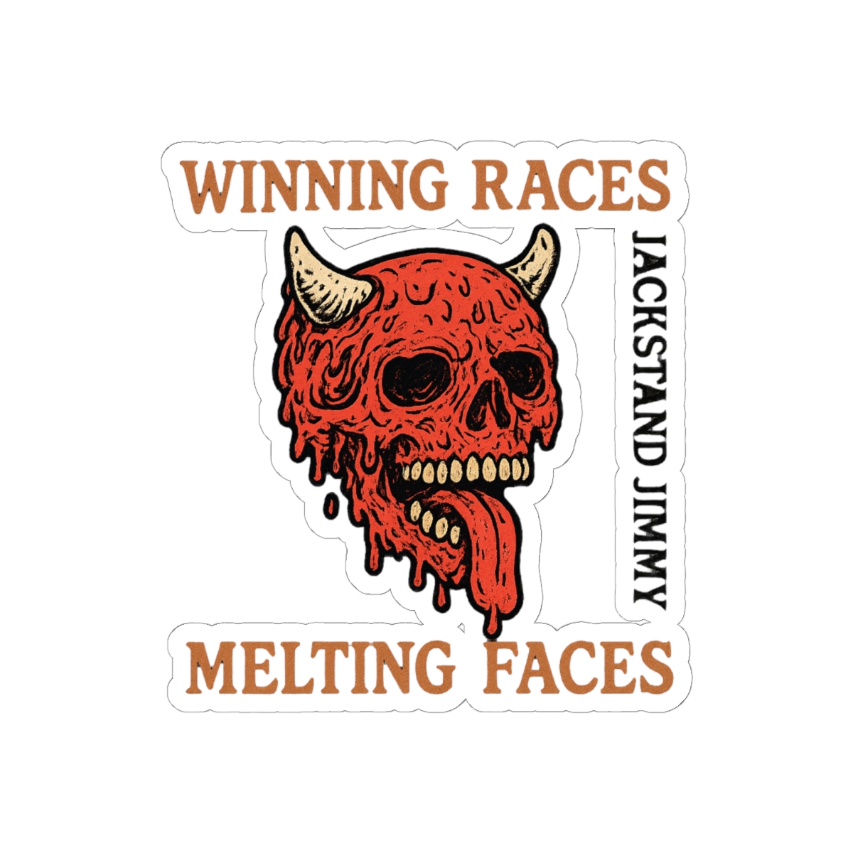 Jackstand Jimmy Melting Face Sticker