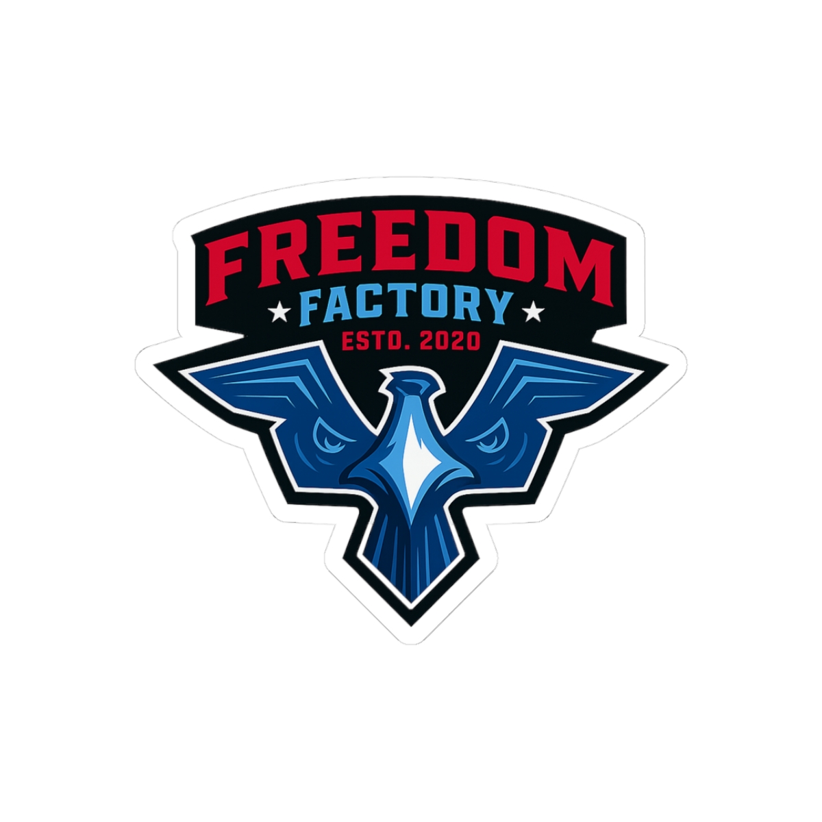 Freedom Factory Est. Eagle Sticker